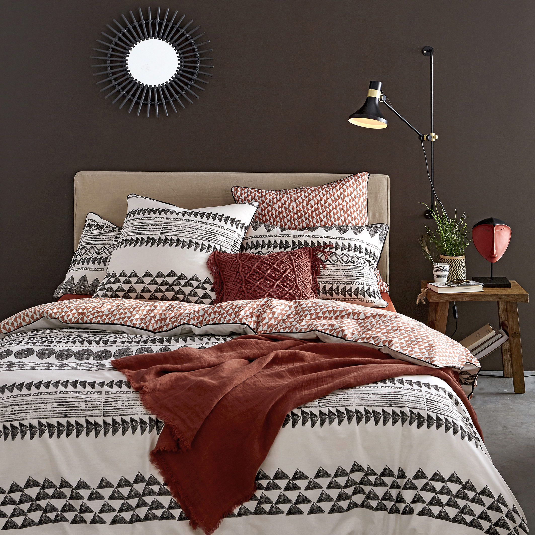 Tiebele Pure Cotton Duvet Cover Printed, Moroccan Style Duvet Cover