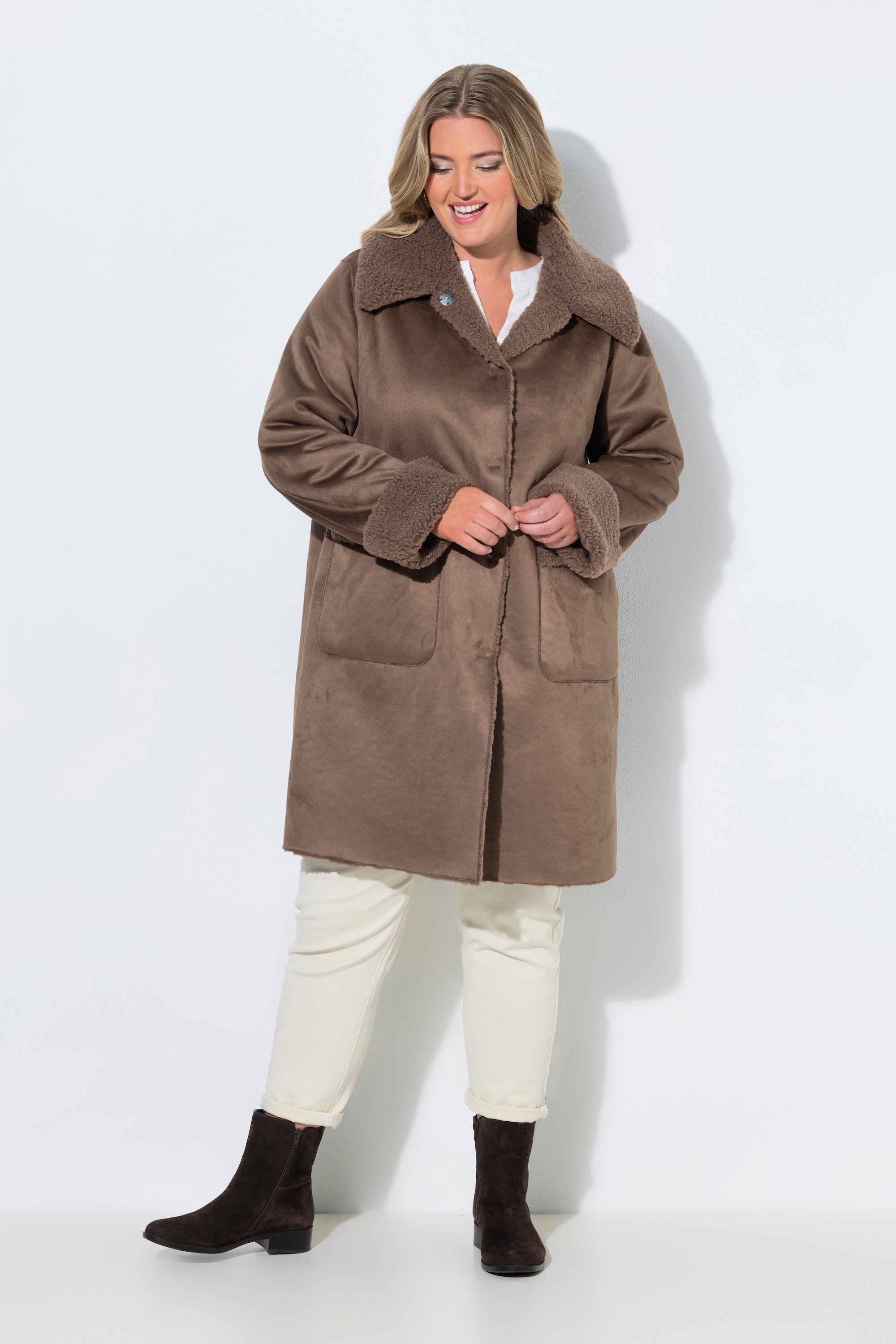 Manteau réversible (avec col) en polaire, ULLA POPKEN