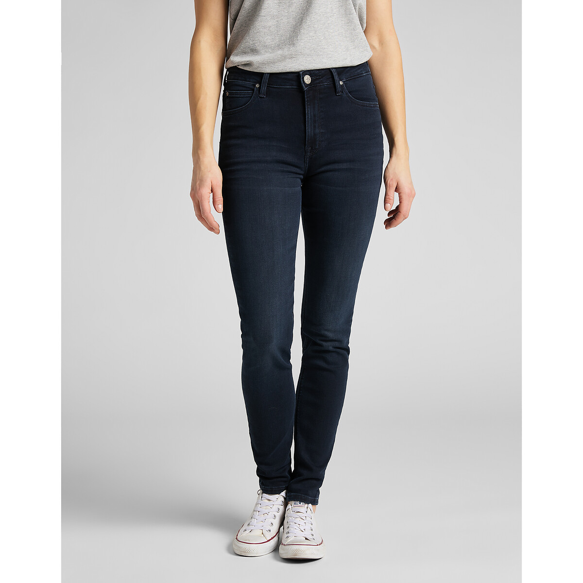 Lee Hoge taille jeans volledige print casual uitstraling Mode Spijkerbroeken Hoge taille jeans 