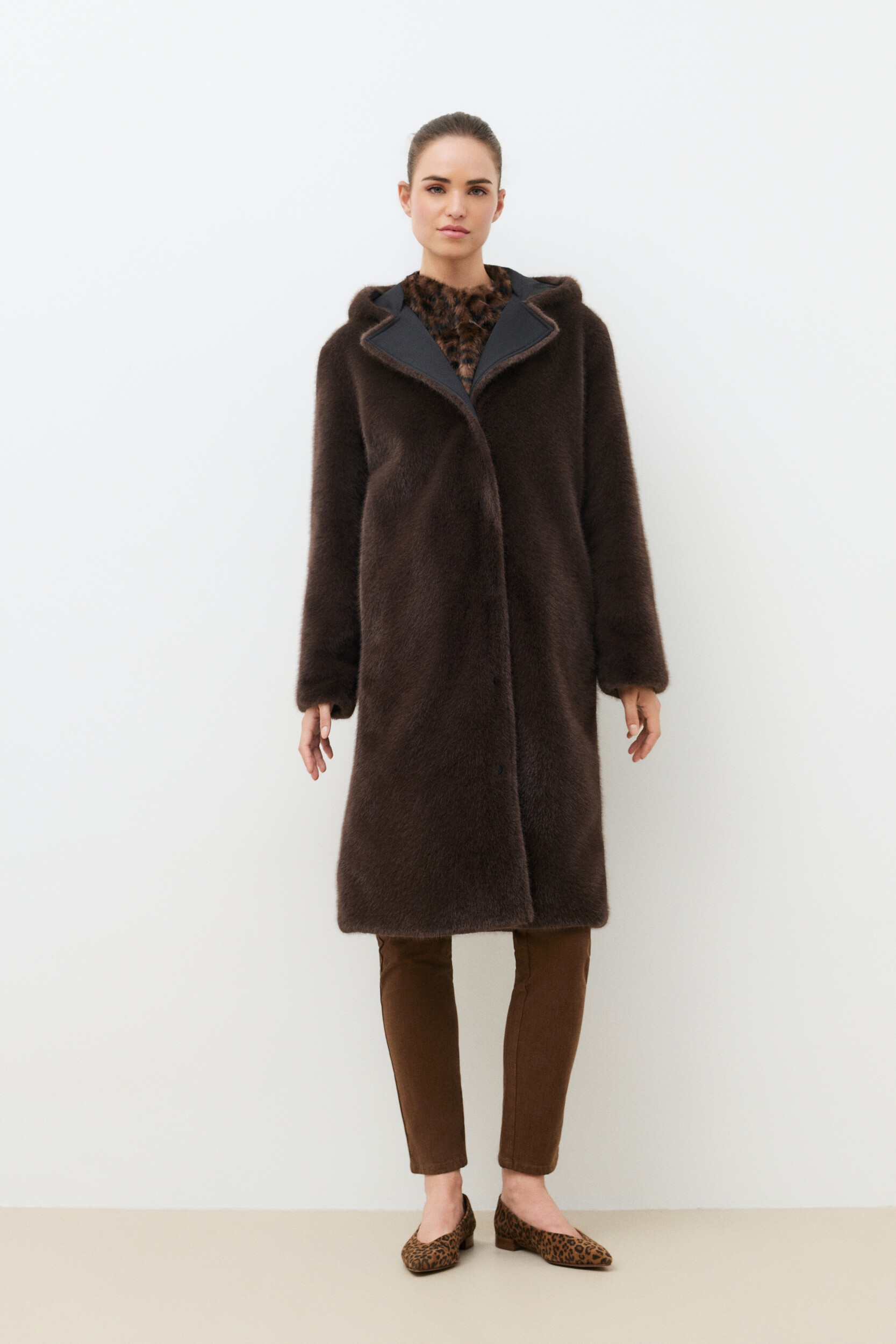 Manteau droit ceinturé GADRIAN, CAROLL