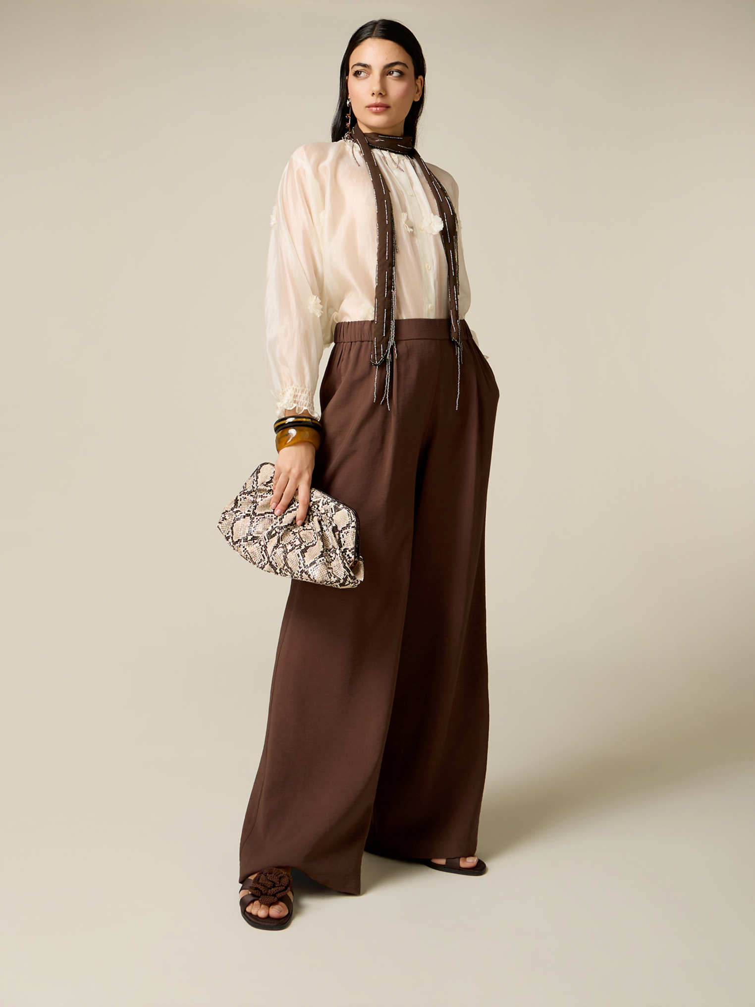 Pantalon à jambes larges, OLTRE
