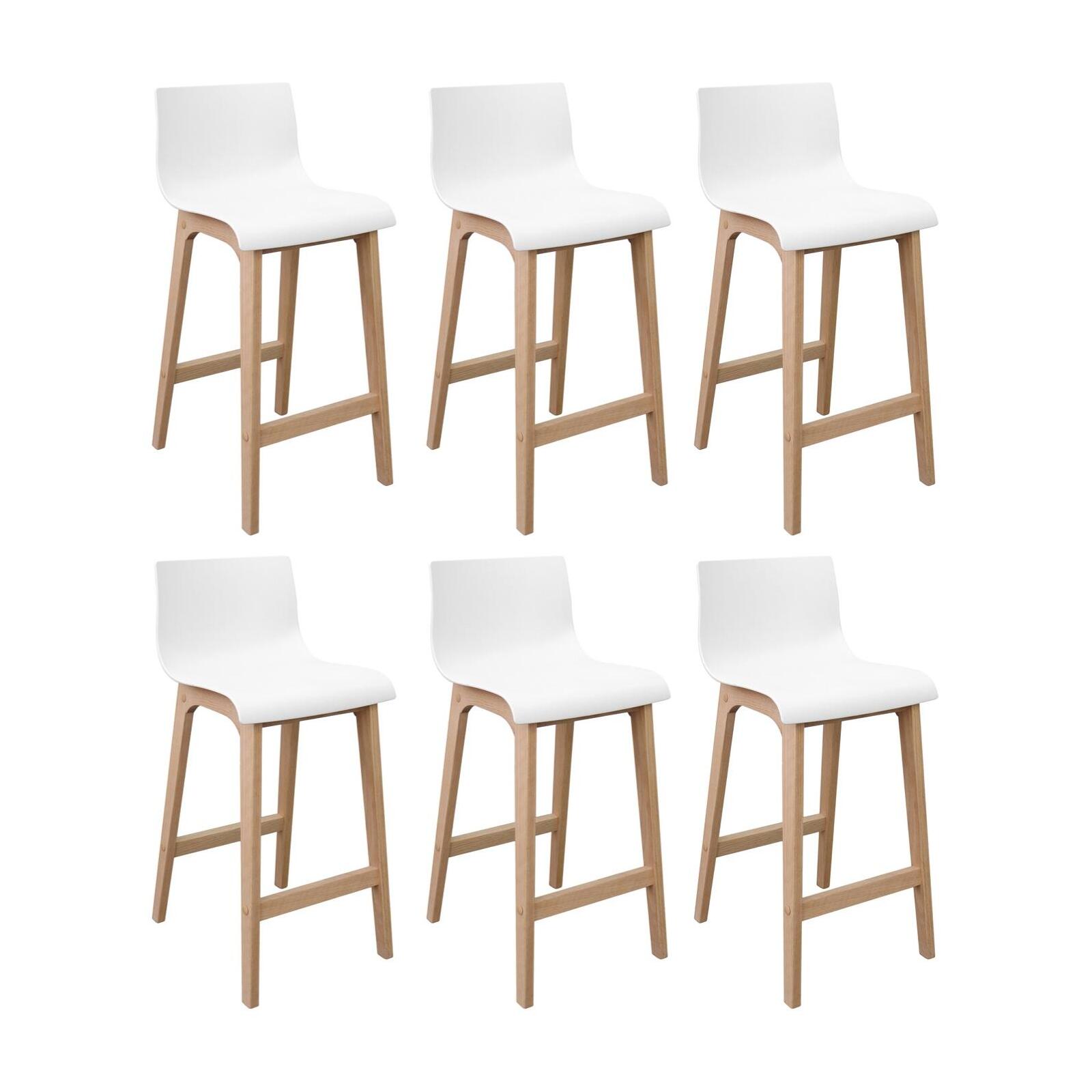 Lot de tabourets de bar en chêne 65cm TANNA, MOB IN