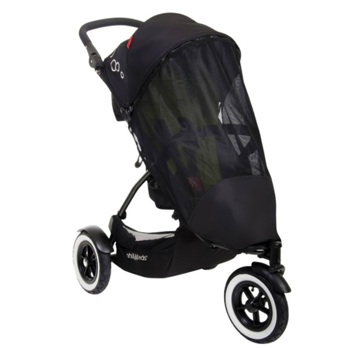 Moustiquaire protection solaire simple pour poussette Dot, PHIL AND TEDS