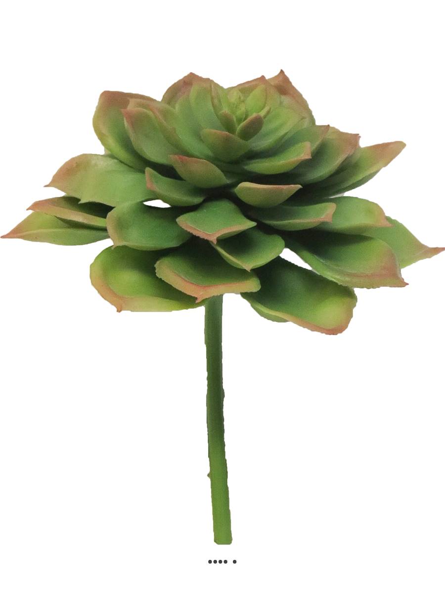 Echeveria glauca artificielle en piquet, H 1, ARTIFICIELLES