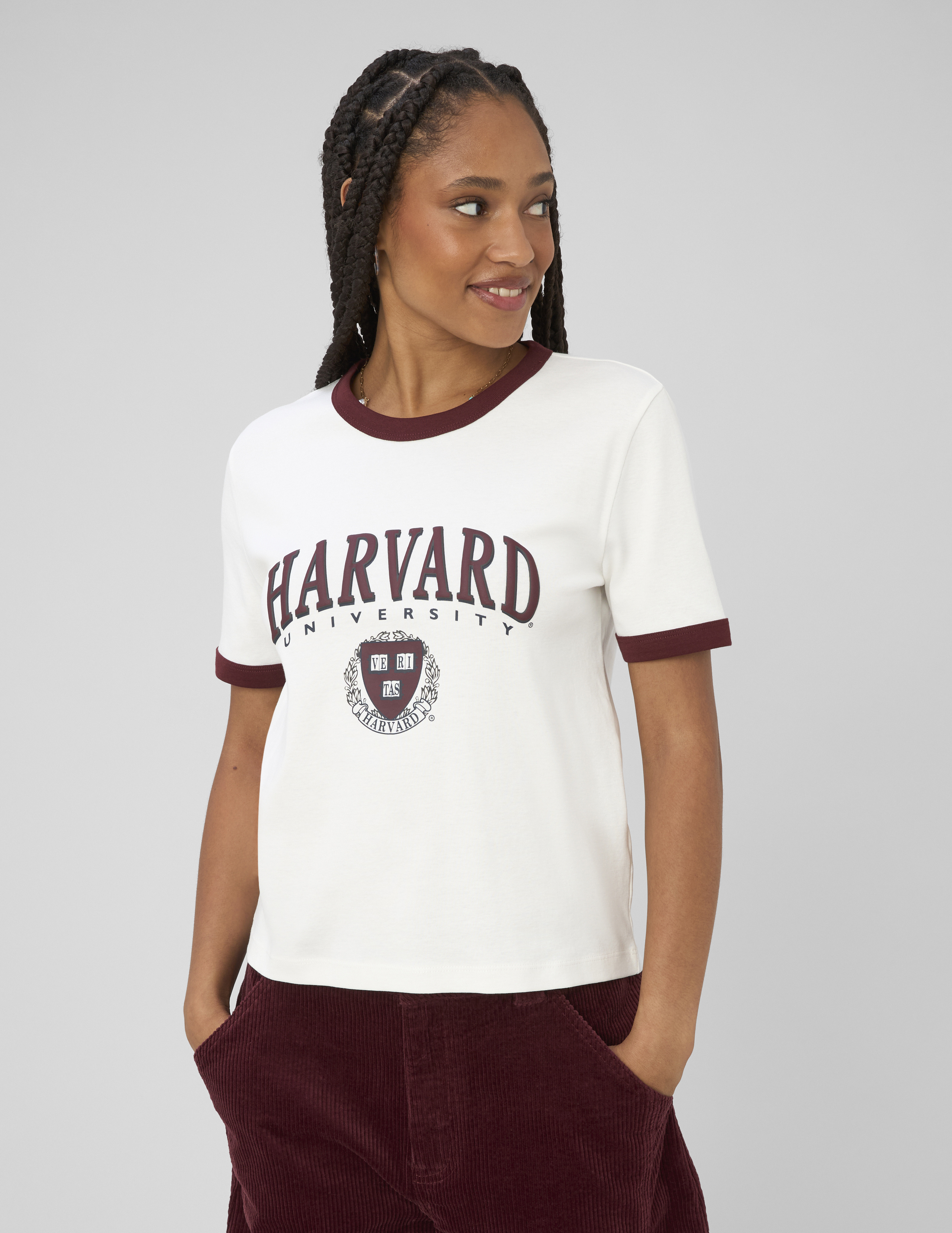 T-shirt imprimé licence harvard, BZB
