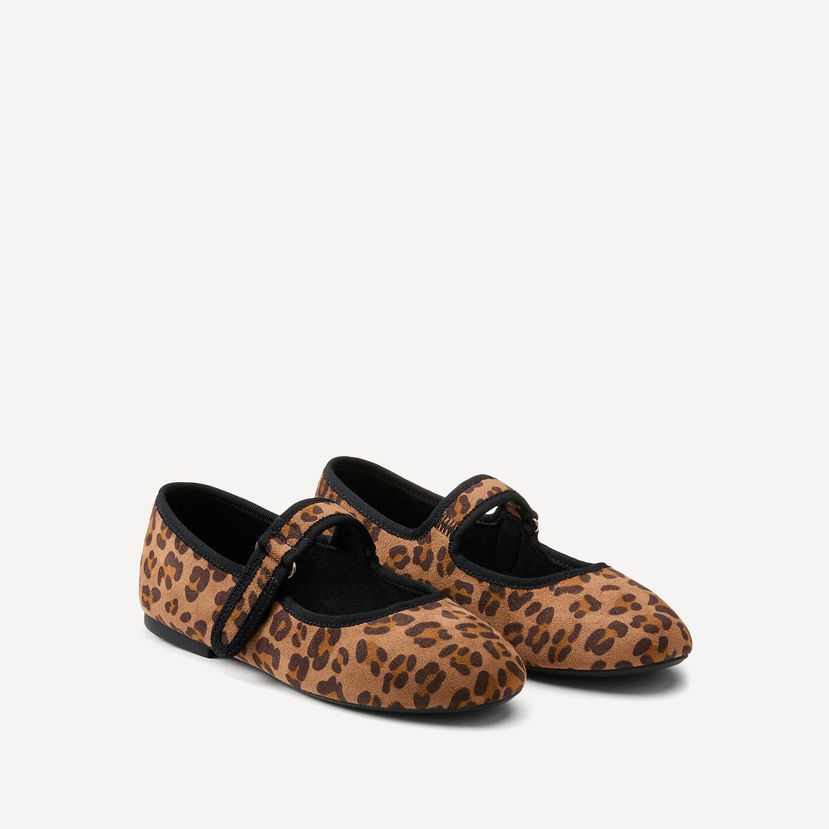 Kids Leopard Print Ballet Pumps with Buckles, LA REDOUTE COLLECTIONS