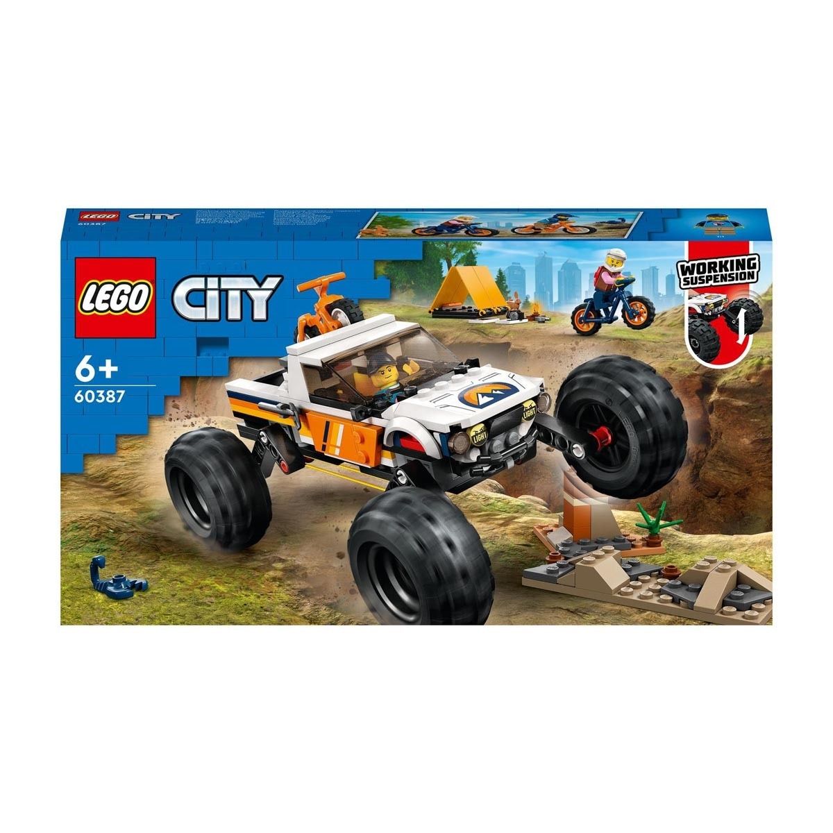 LEGO 60391 City Les Camions de Chantier et la Grue à Boule de Démolition,  Jouet de Construction avec Pelleteuse, Benne et Engin de Transport, Jeu  Éducatifs pour Enfants Dès 4 Ans 