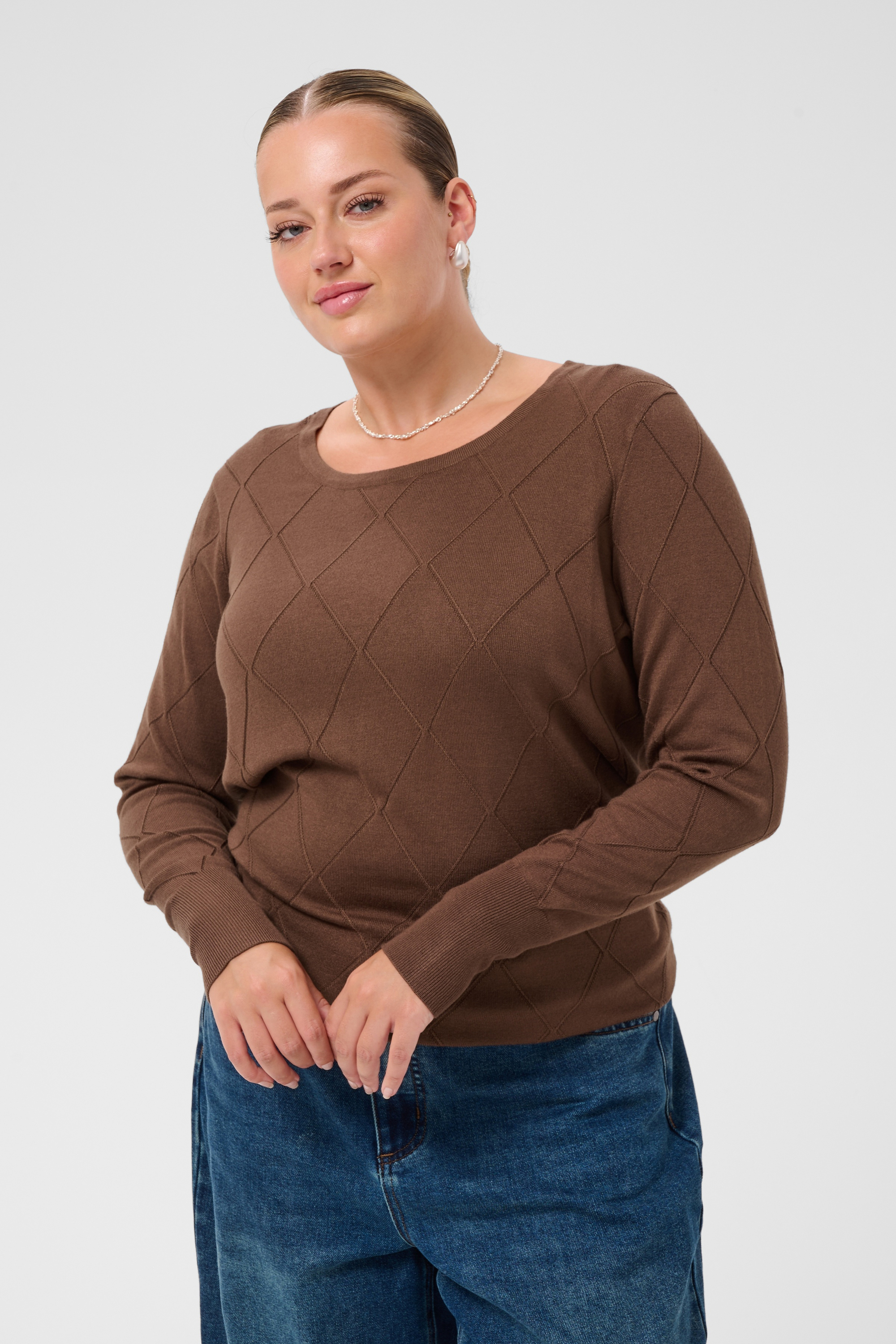 Pullover tricoté, KAFFE CURVE
