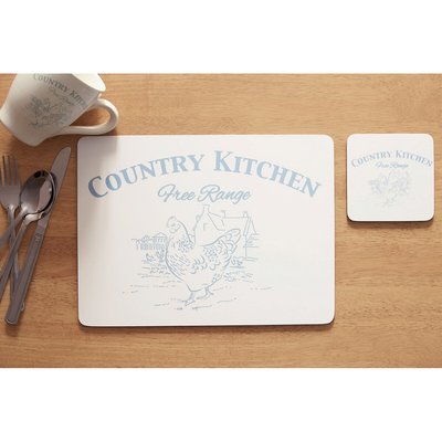 Set of 4 Country Kitchen Cork Placemats SO'HOME