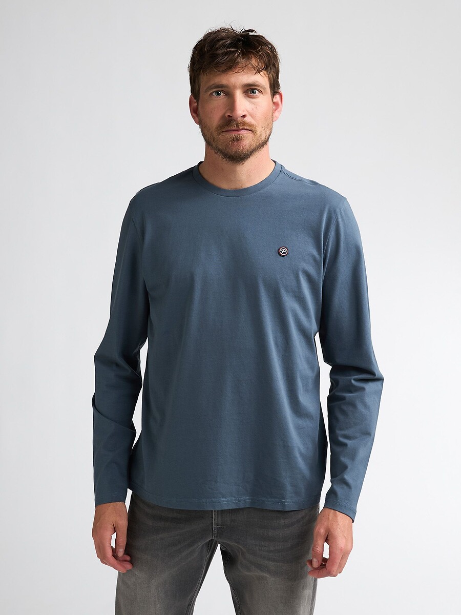 T-shirt col rond manches longues, PETROL INDUSTRIES
