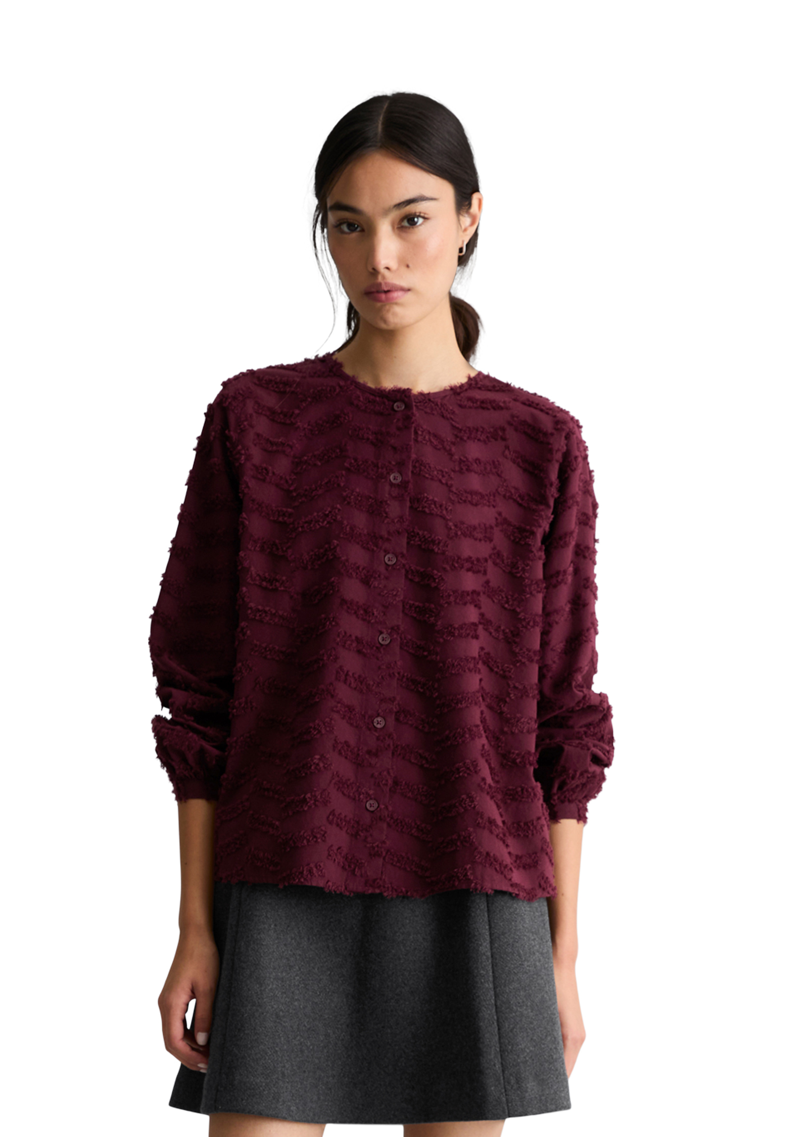 Blouse relaxed en fil de coton Coupé, MARC O’POLO DENIM