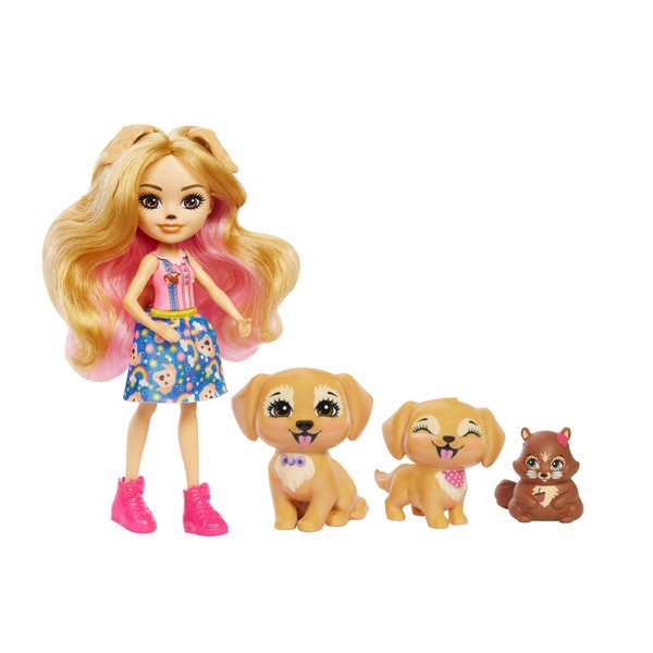 Famille Golden Retriever- Enchantimals, MATTEL