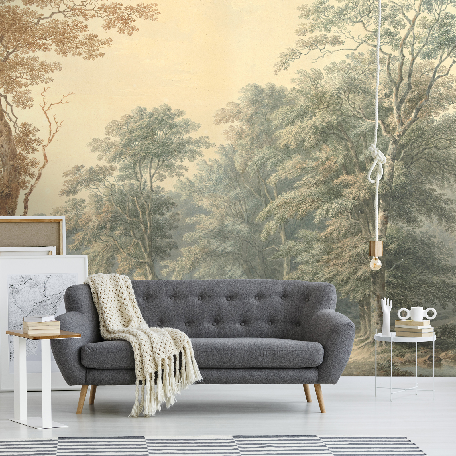 Papier peint panoramique XXL Vallée bucolique, ART FOR THE HOME