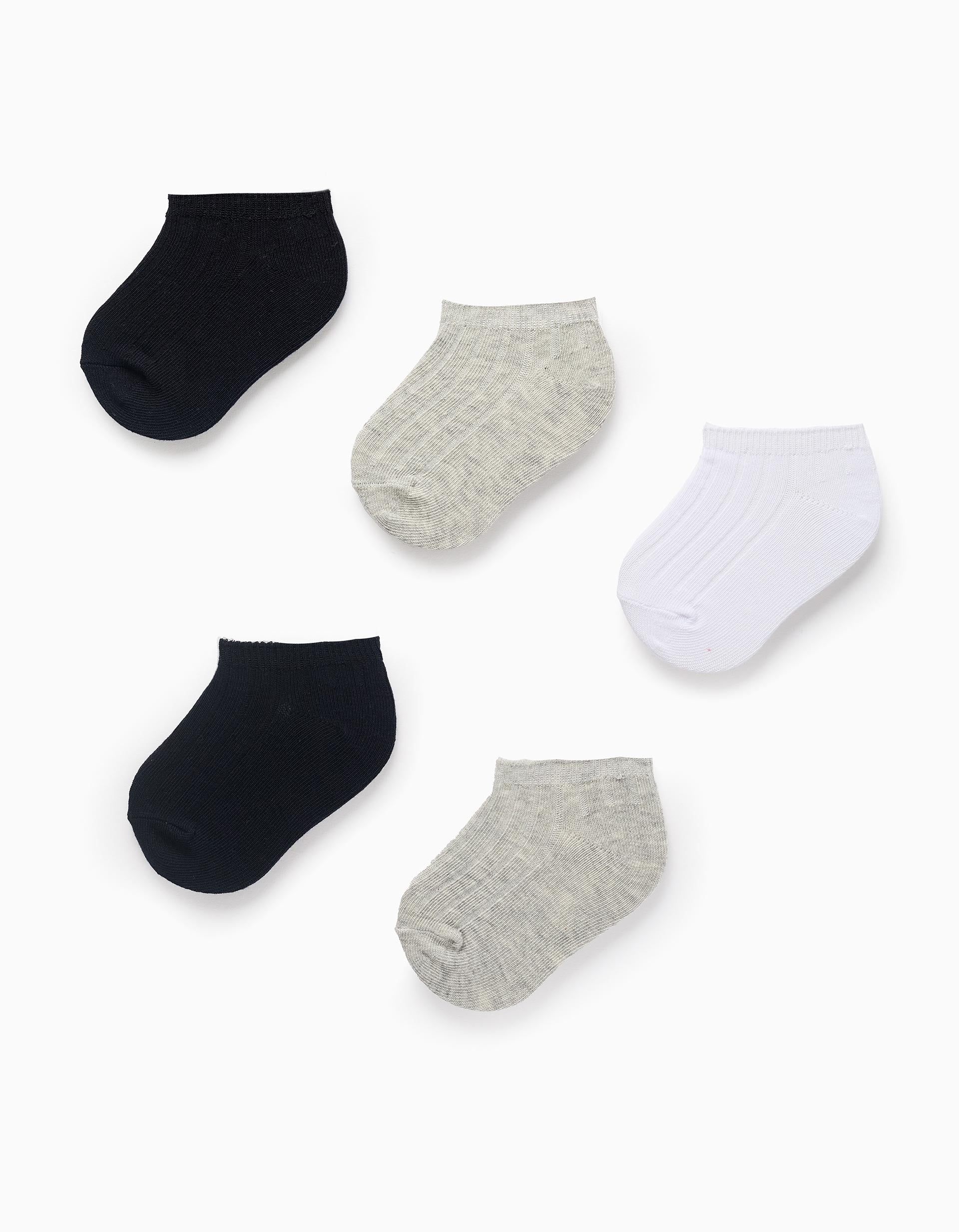Pack 5 Paires de Socquettes Côtelées, ZIPPY