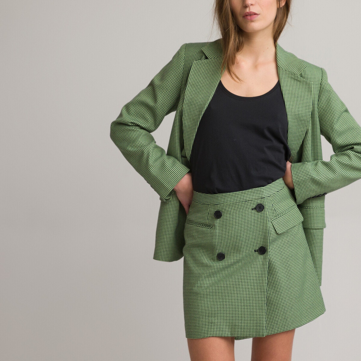 Jupe top carreaux vert