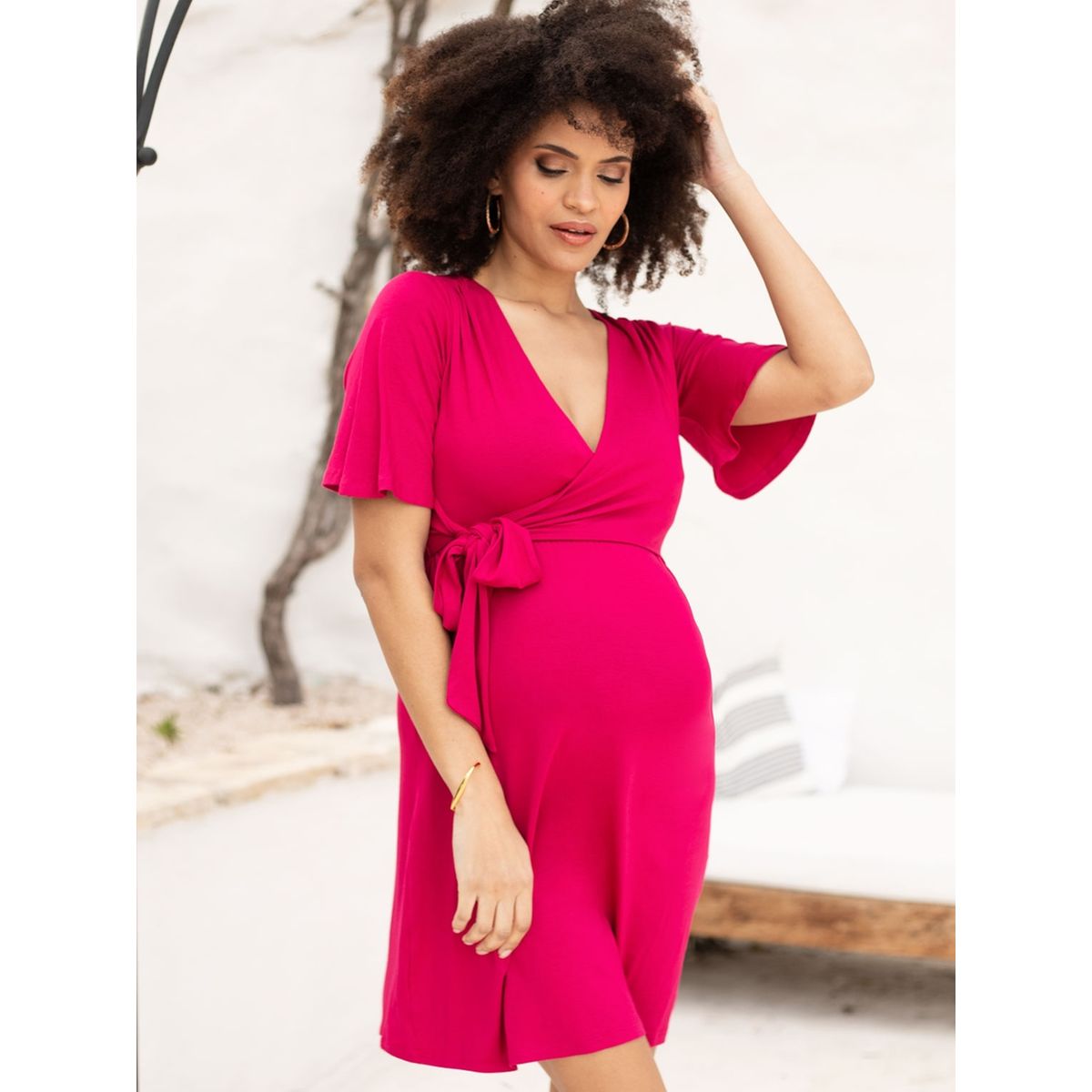 Robe de grossesse resa framboise Envie De Fraise La Redoute