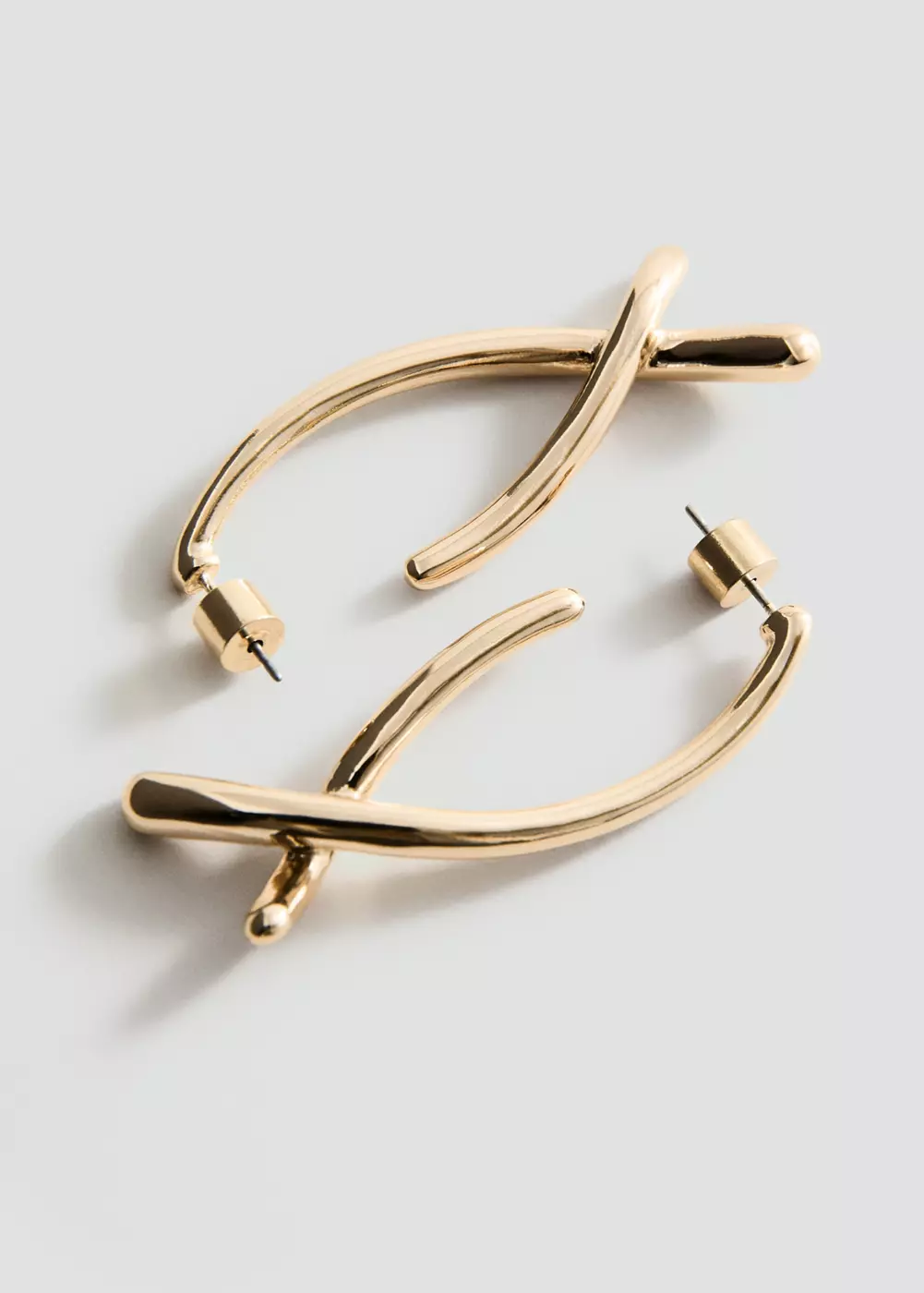Boucles d'oreilles irrégulières texturées, MANGO