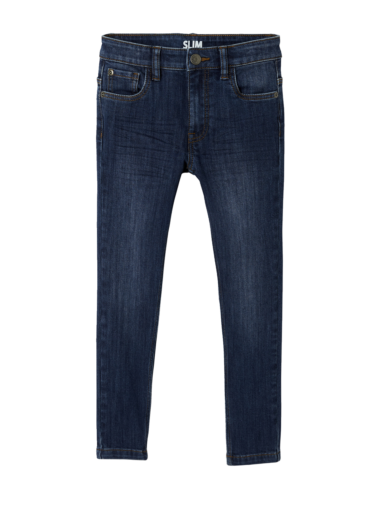 Jean droit MorphologiK indestructible "waterless" tour de hanches fin, VERTBAUDET