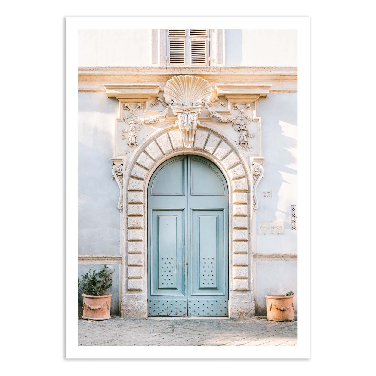 Affiche d'art - Blue tones of Rome - Italy travel photography Raisa Zwart, WALL EDITIONS