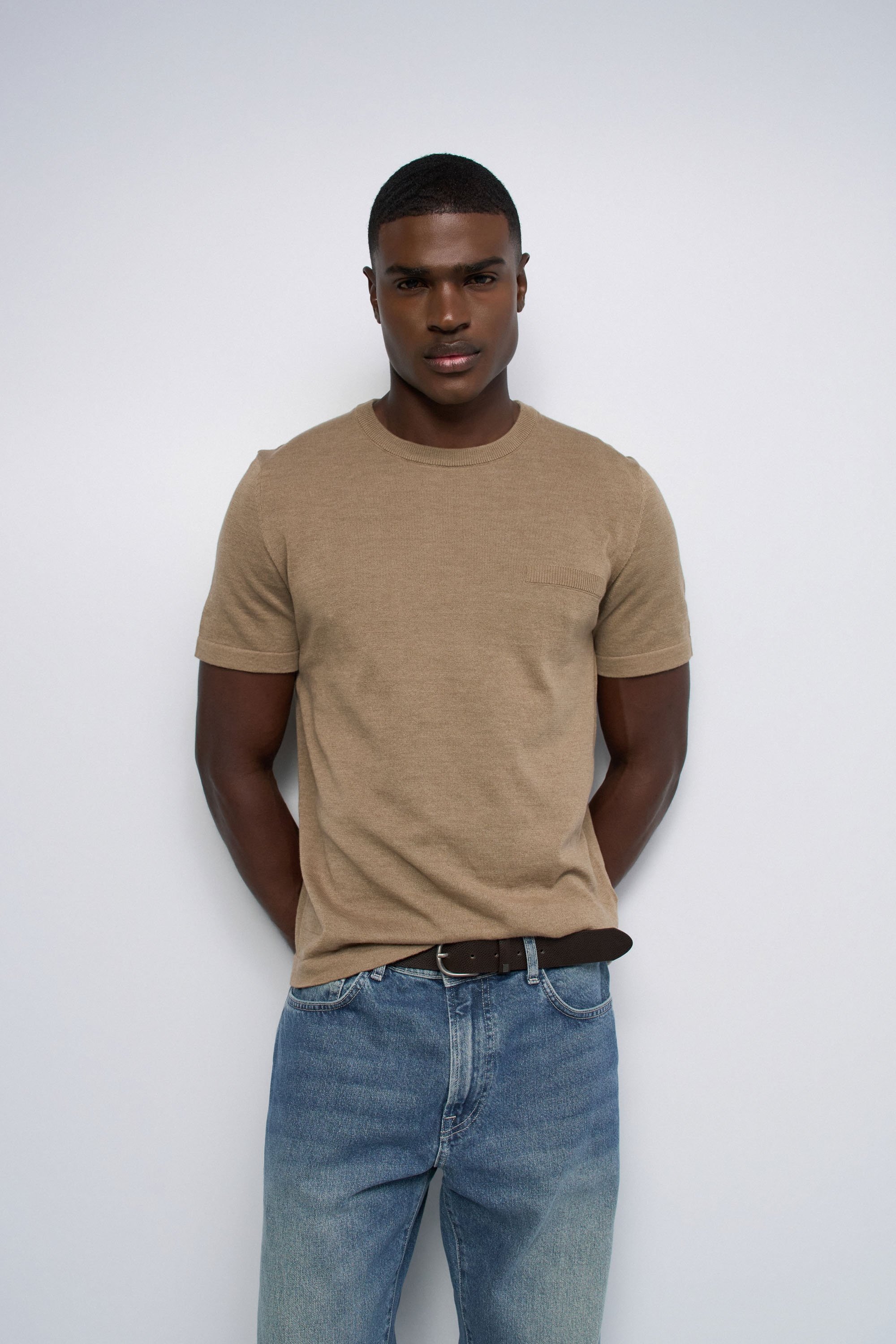 T-SHIRT EN MAILLE TRICOTÉE, SALSA JEANS
