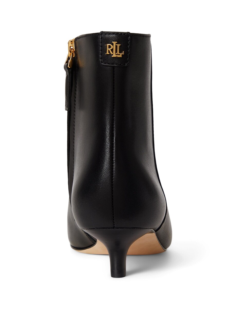 Lauren Ralph Lauren Botines de punta con tacón kitten de piel, FRANCESCA — photo 3