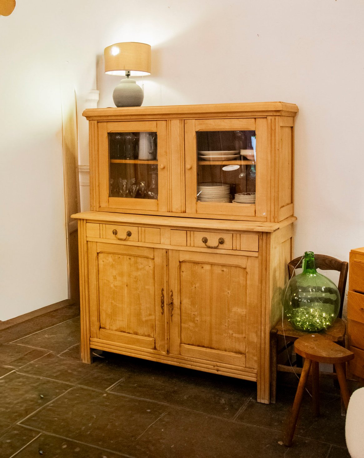 Vaisselier restauré en bois massif Maximilien N°408 - Bon état, DEBONGOUT