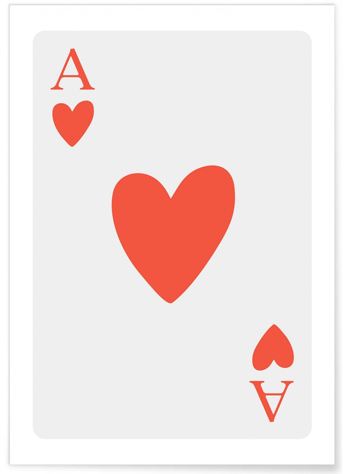 Affiche As de coeur rouge, L'AFFICHERIE