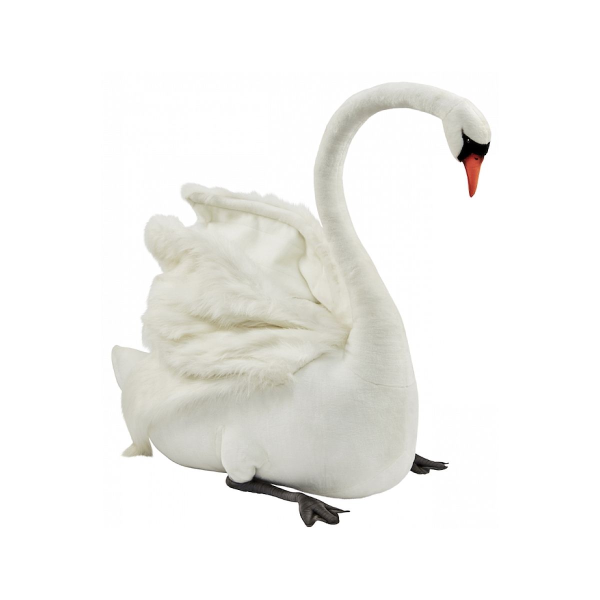 Hansa Peluche Geante Cygne Blanc 125 Cm H 4610 Hansa La Redoute