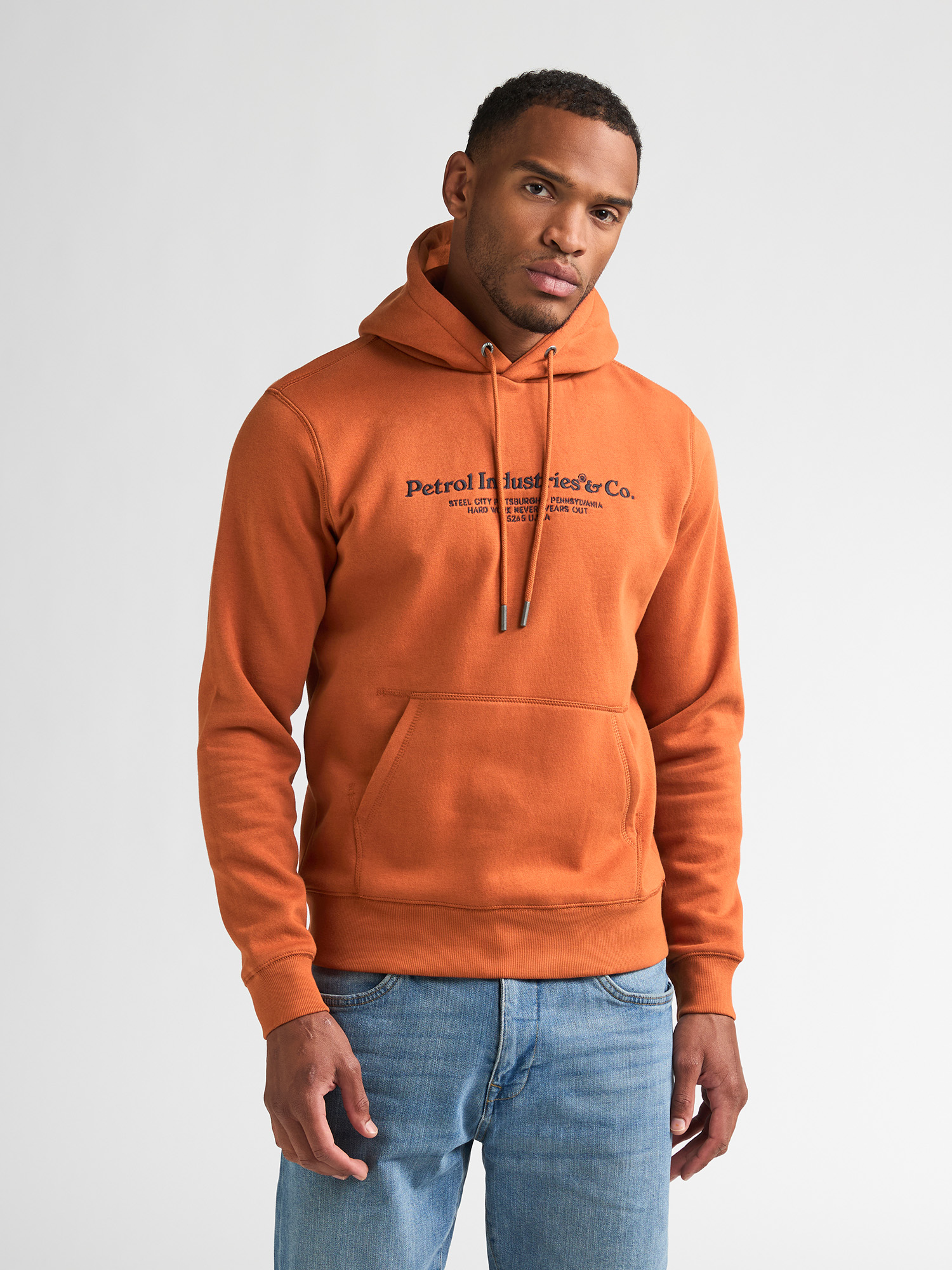 Sweat à capuche raglan imprimé cedarwood, PETROL INDUSTRIES