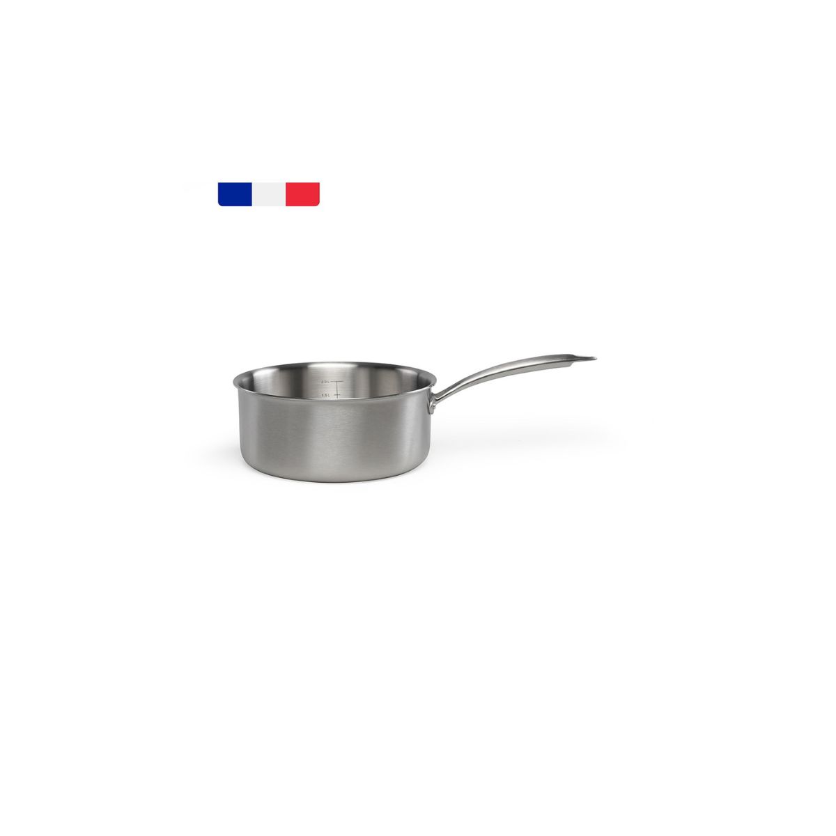 Casserole en acier inoxydable 20 cm BRIGADE, LIVOO
