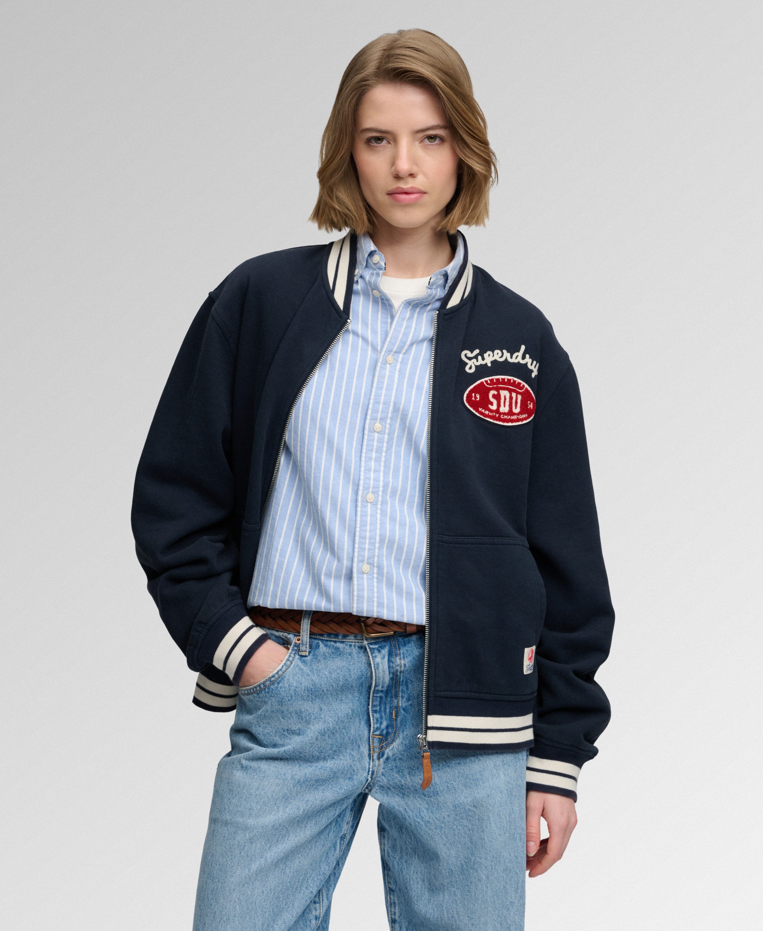 Veste Bomber Jersey Country Club, SUPERDRY