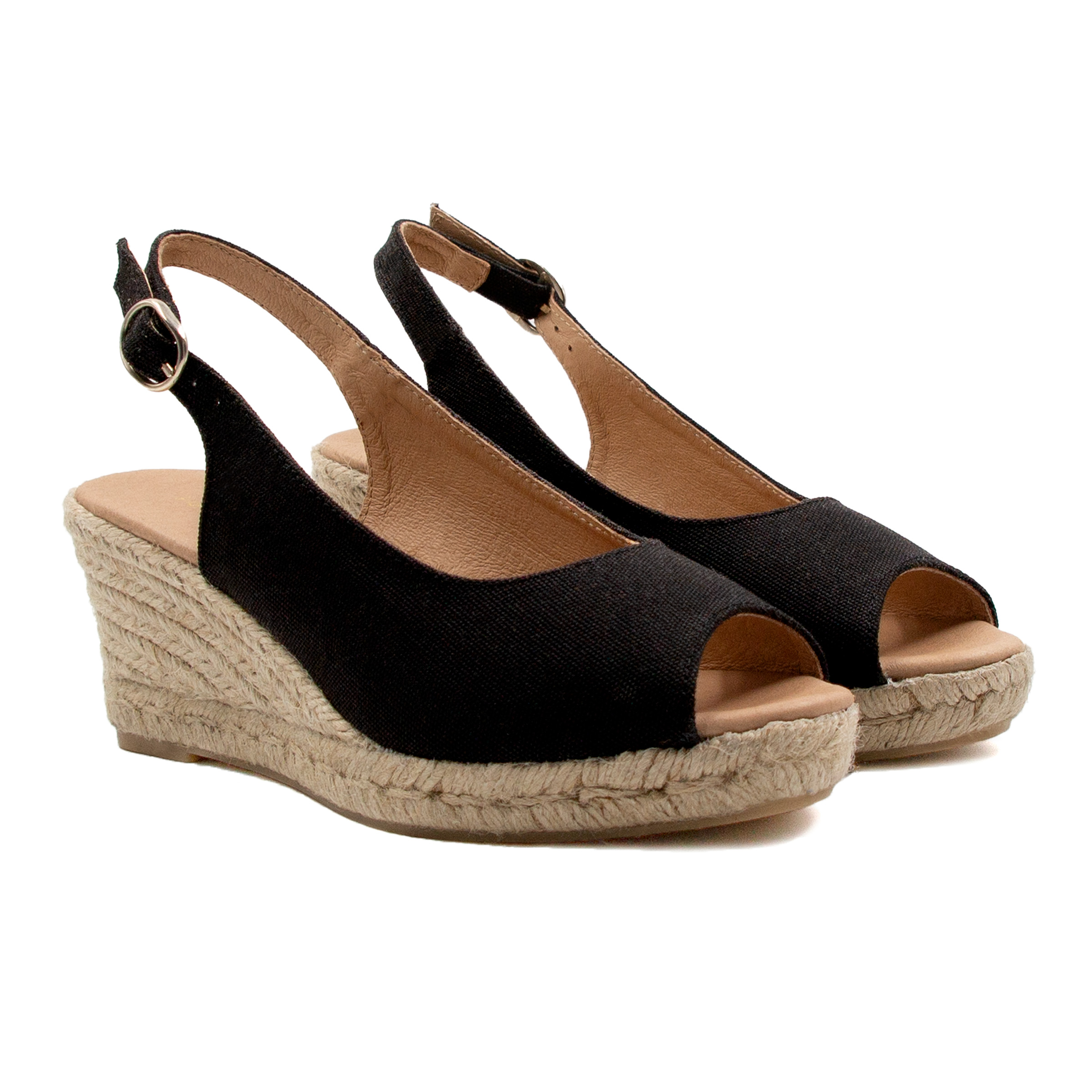 Espadrilles slingback toile recyclée, JULES & JENN