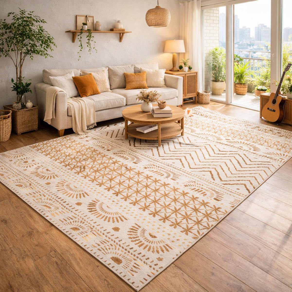 Tapis berbère tissé motif ethnic LYN1 ORIENVAG, UN AMOUR DE TAPIS