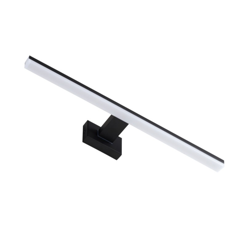 Grande Applique Salle De Bain Led Noire Nérée, MILLUMINE
