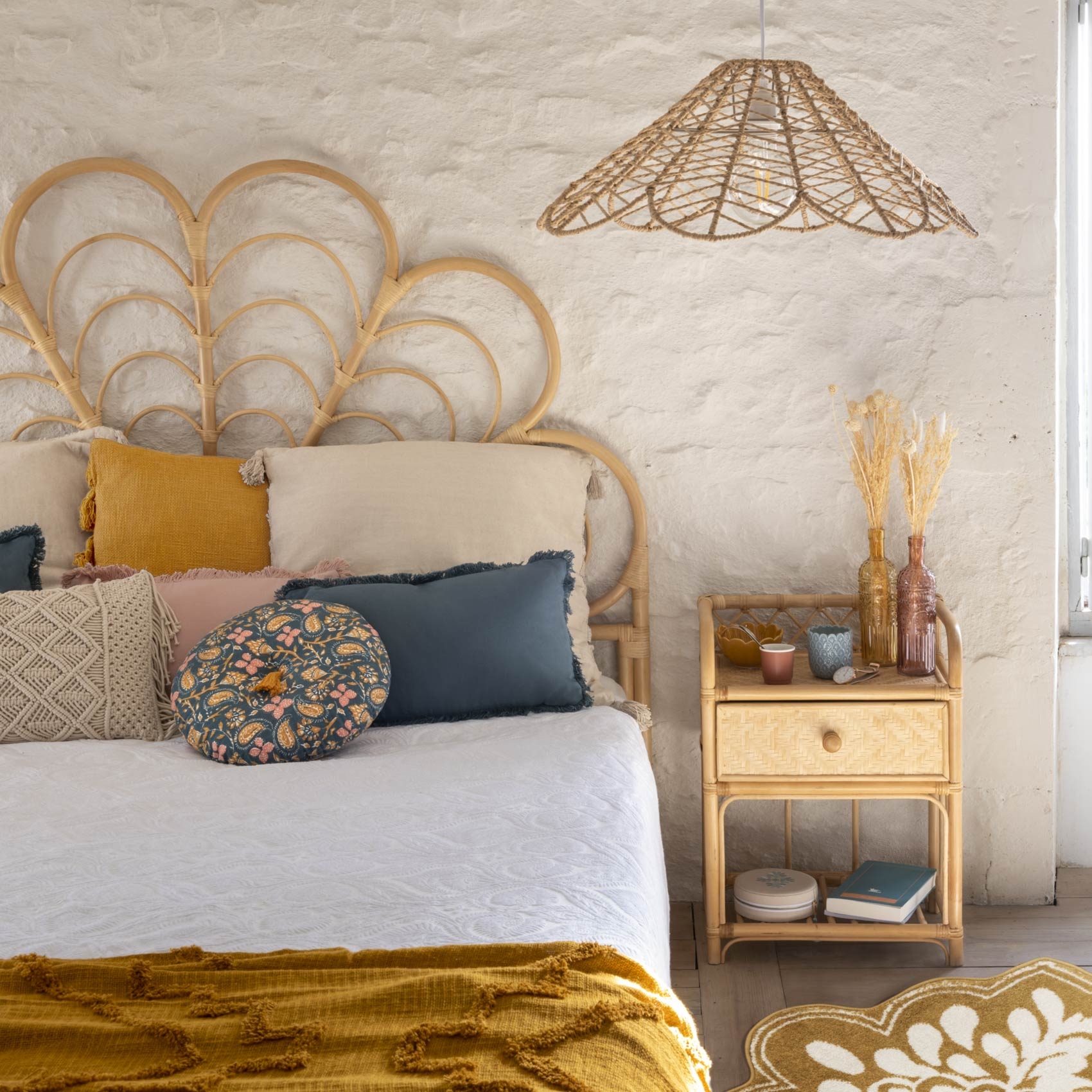 Suspension Luminaire Atmosphera Folk - Diamètre 98 Cm, Métal, Style Bohème, Ampoule E27 Non Incluse
