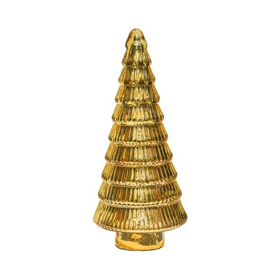 31cm Gold Glass Tree Ornament IVYLINE