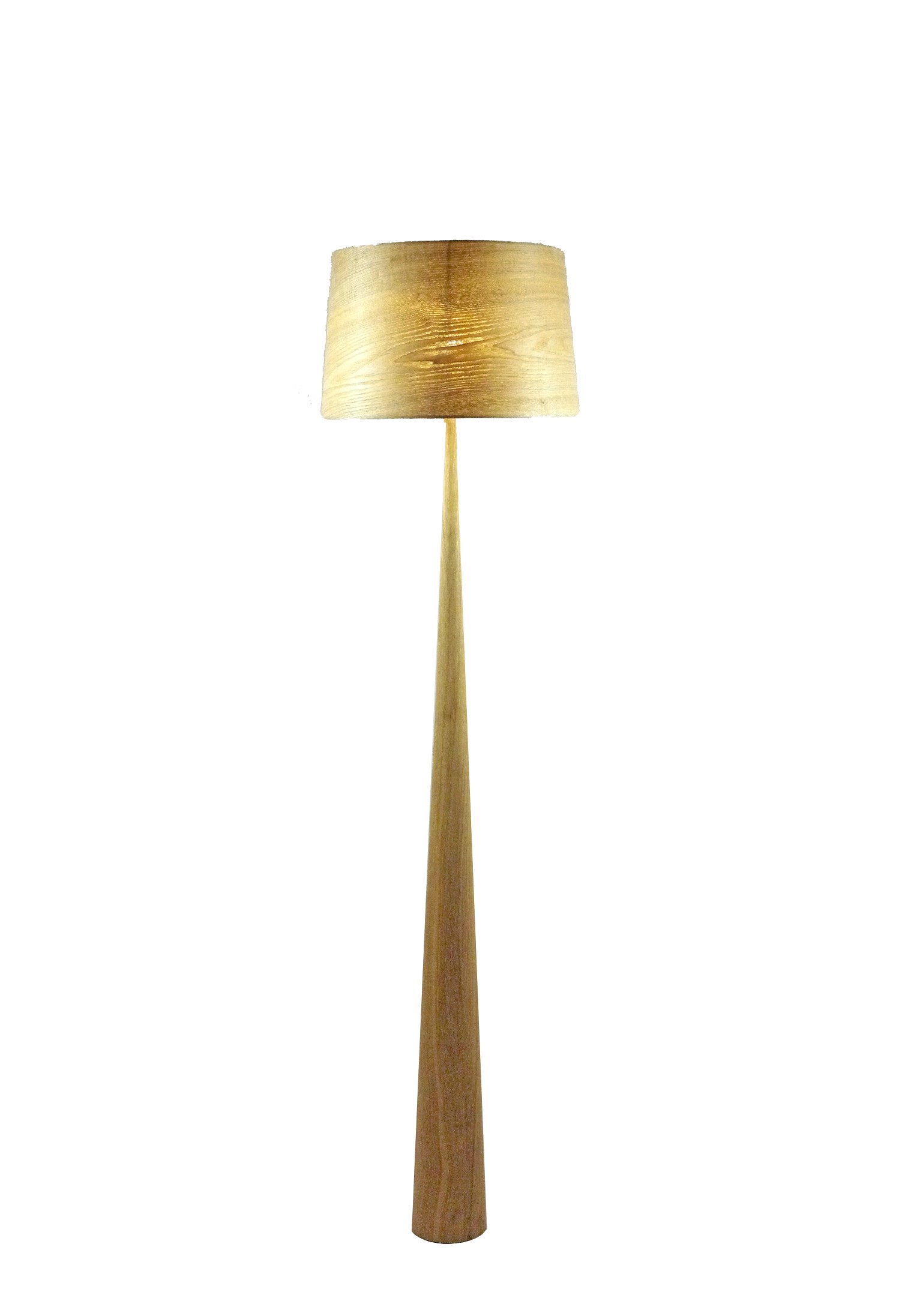 Lampadaire design en bois scandinave, TOTEM LS, ALUMINOR
