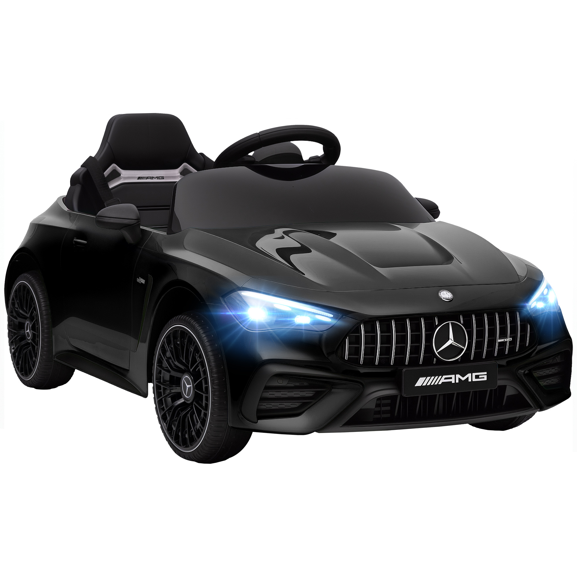 Voiture électrique à conducteur assis PP Noir, AIYAPLAY