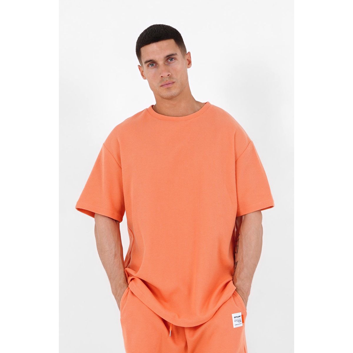 T shirt gaufr oversize orange Sixth June La Redoute