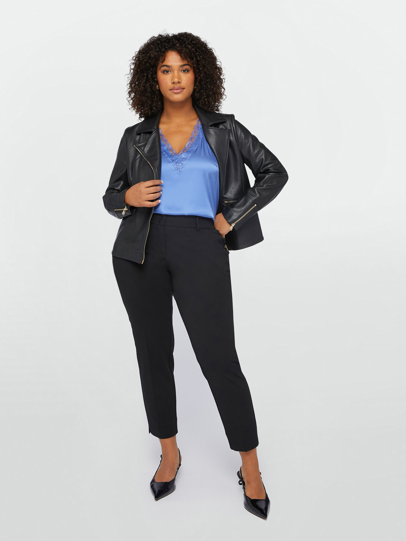 Top sans manches en satin, FIORELLA RUBINO
