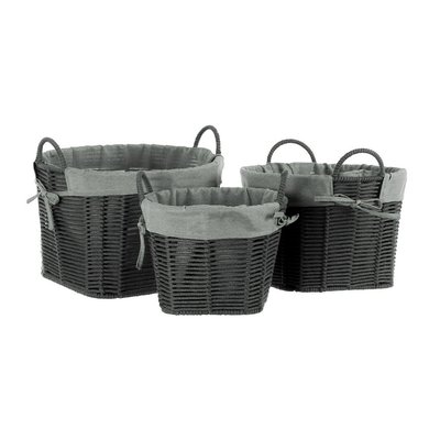 Set of 3 Cotton Rope Storage Baskets SO'HOME