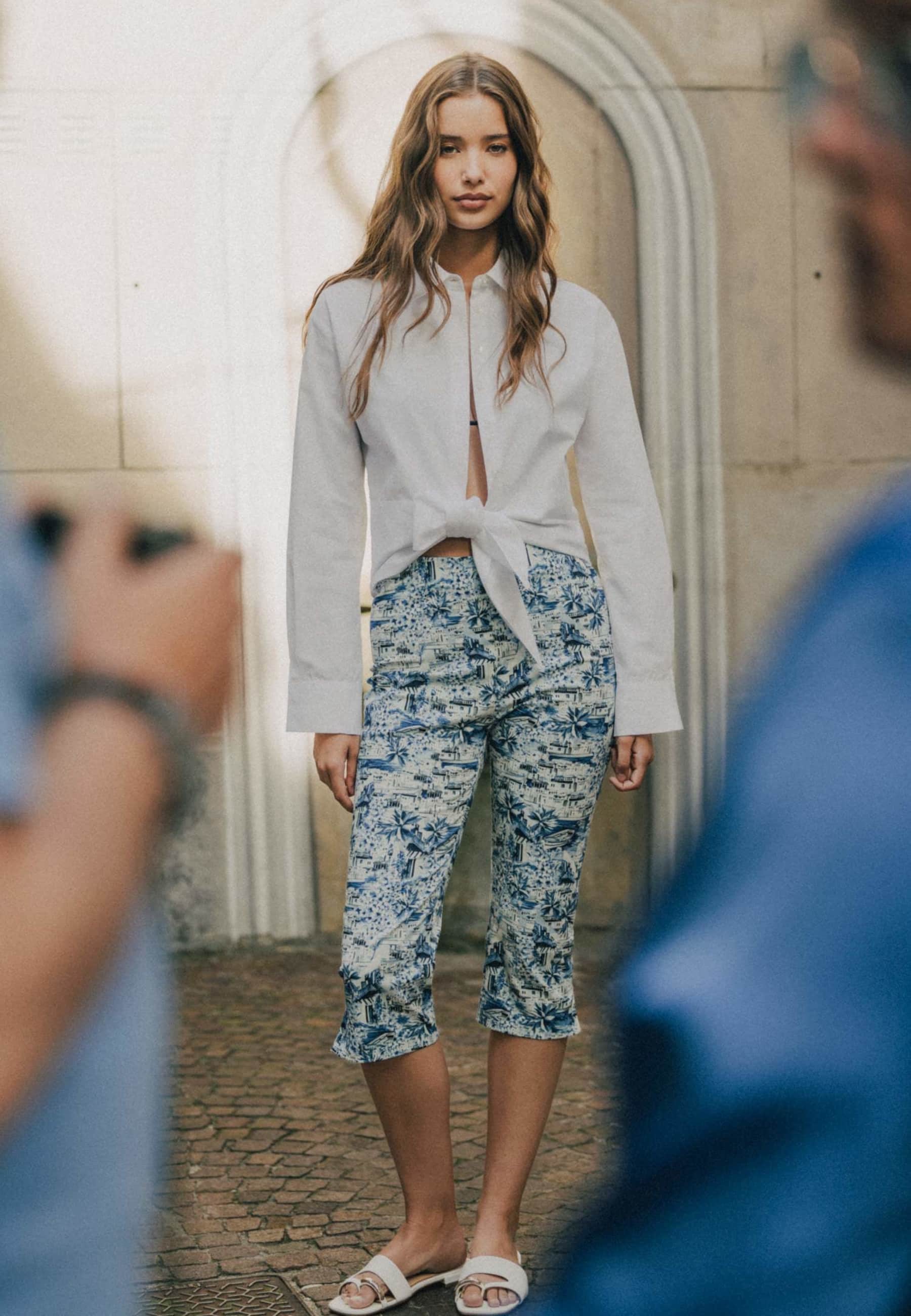 Pantalon Capri Imprimé, GUESS
