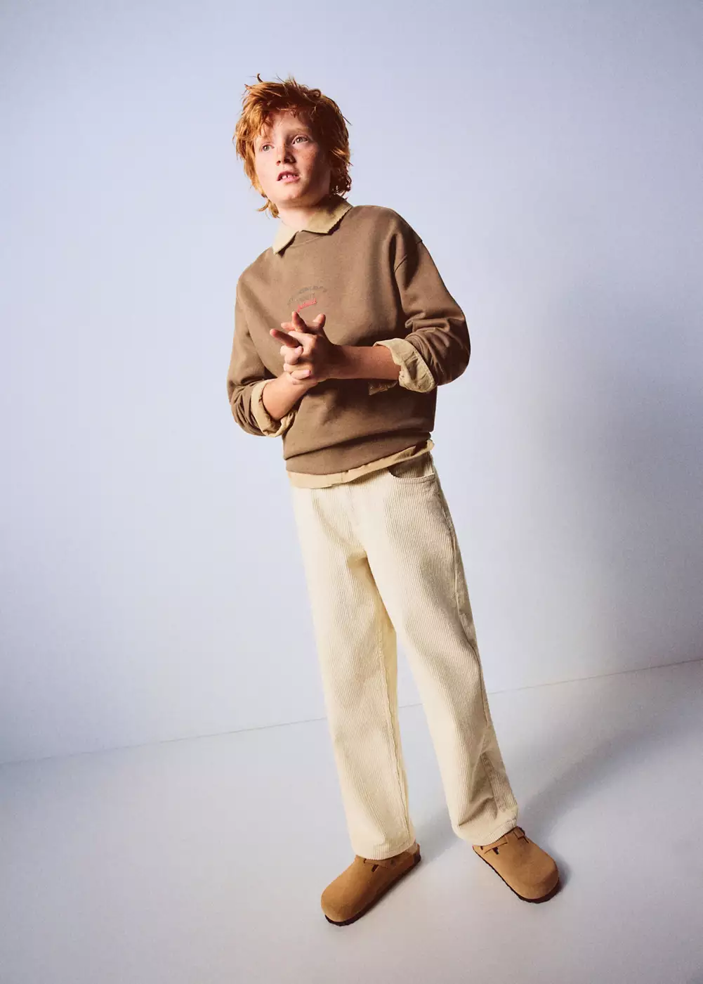 Pantalon droit velours côtelé, MANGO KIDS