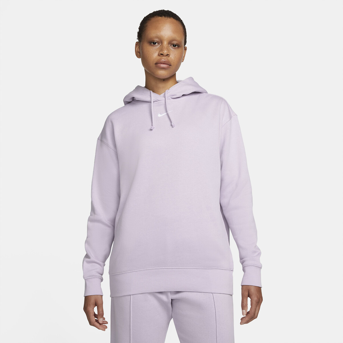 Sportswear cotton mix hoodie in loose fit , mauve, Nike | La Redoute