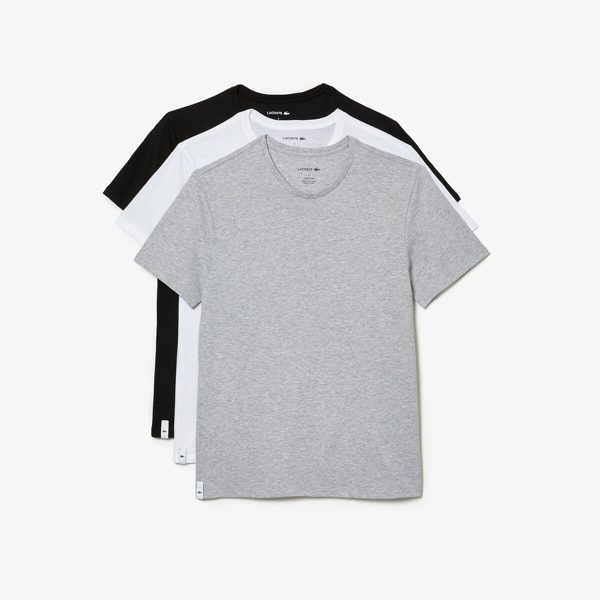 Lacoste crew neck t deals shirt 3 pack