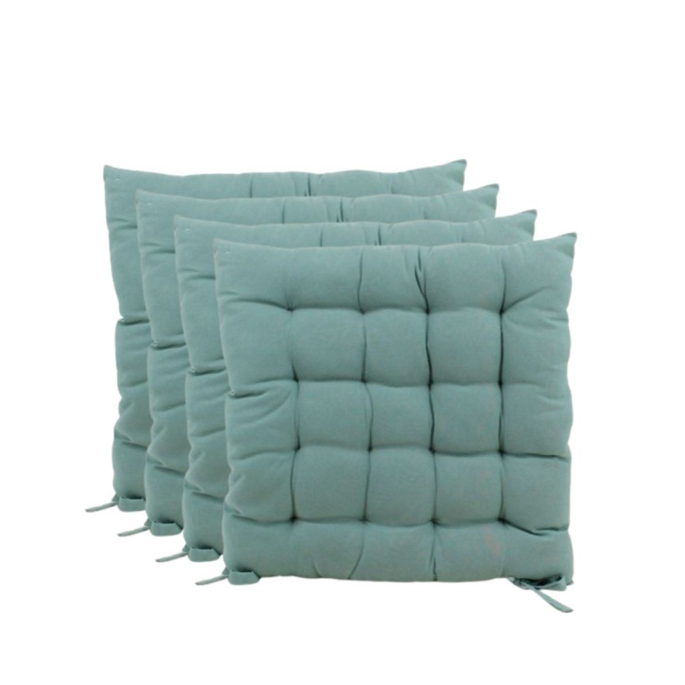 Lot de 4 galettes de chaise 40x40cm, ORNAMI
