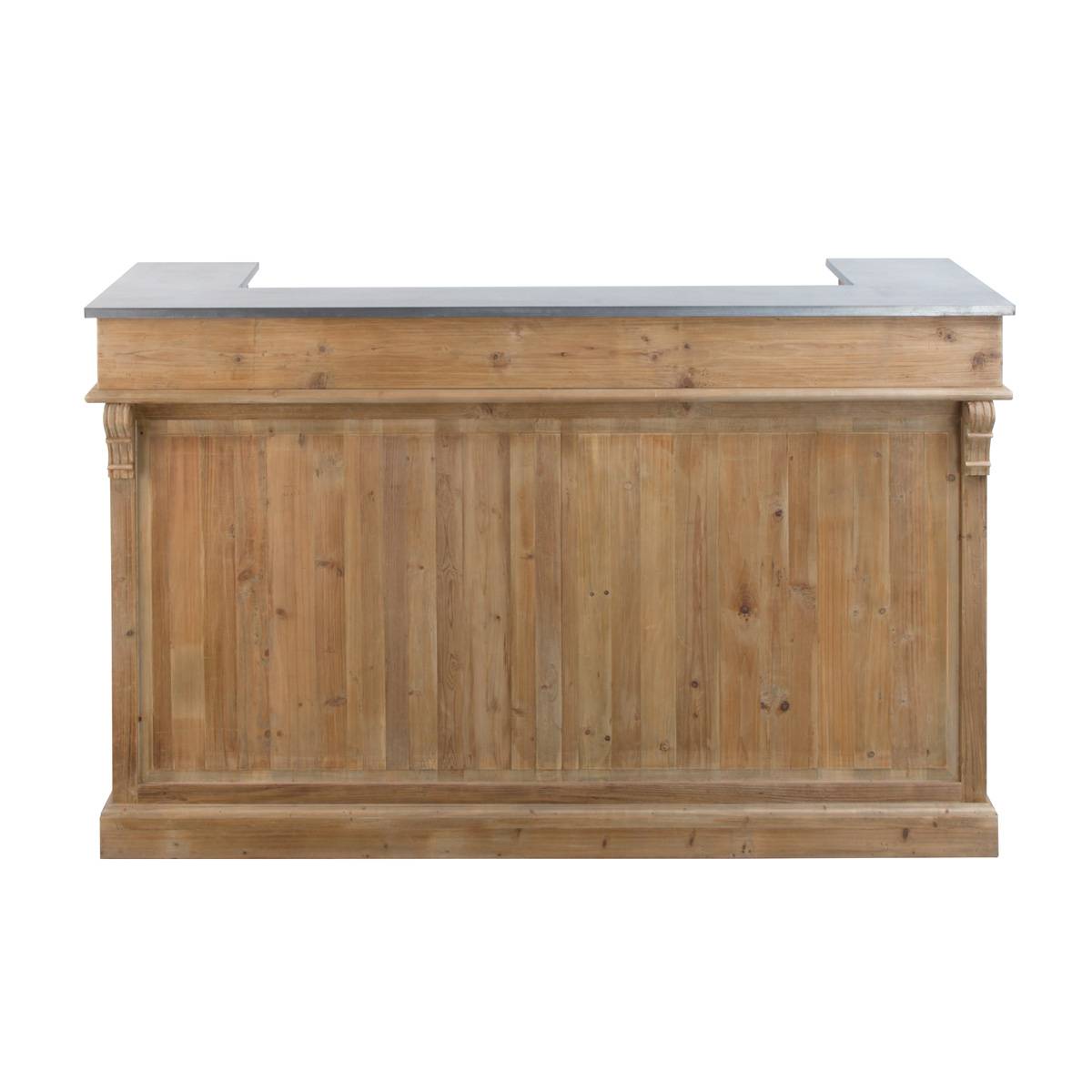 Meuble bar en bois recyclé 180 cm GARANCE, MADE IN MEUBLES
