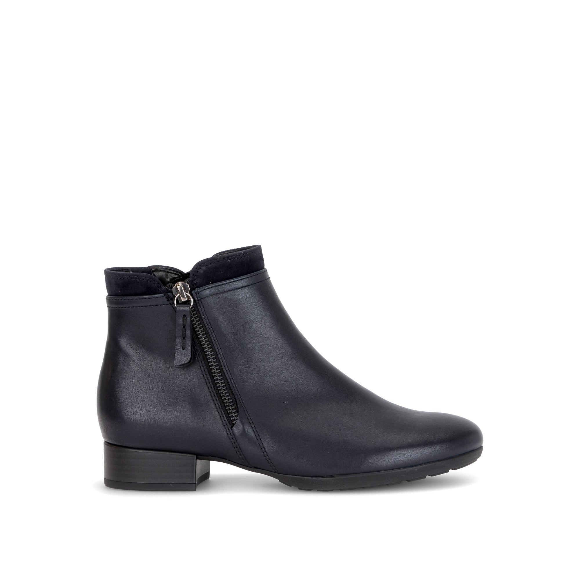 Bottines en cuir lisse à talon décroché, GABOR