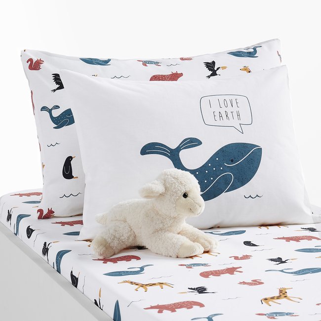 Earth Animal 100% Organic Cotton Pillowcase, printed, LA REDOUTE INTERIEURS