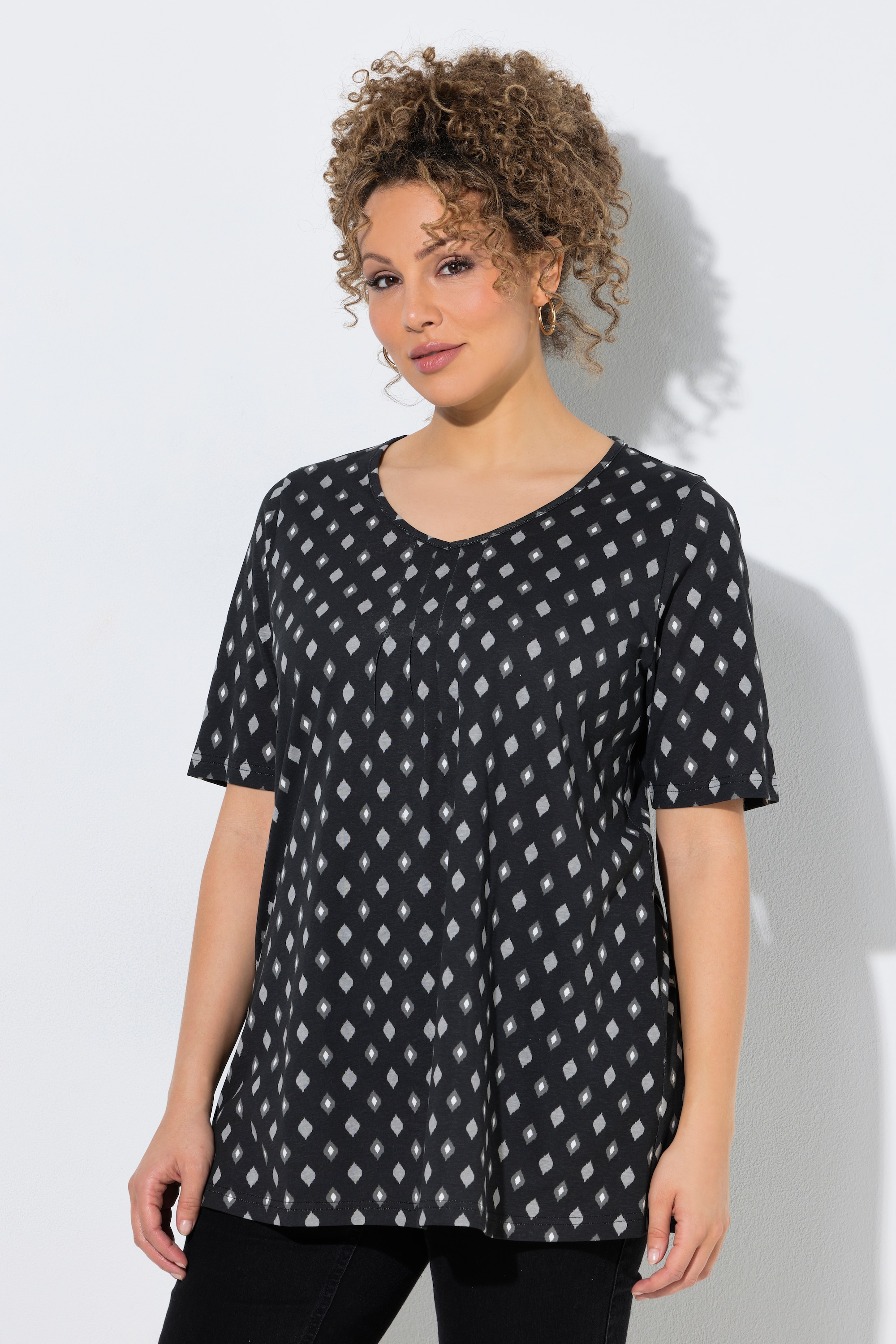 T-shirt avec passepoils, ULLA POPKEN